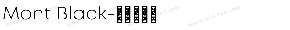 Mont Black字体转换